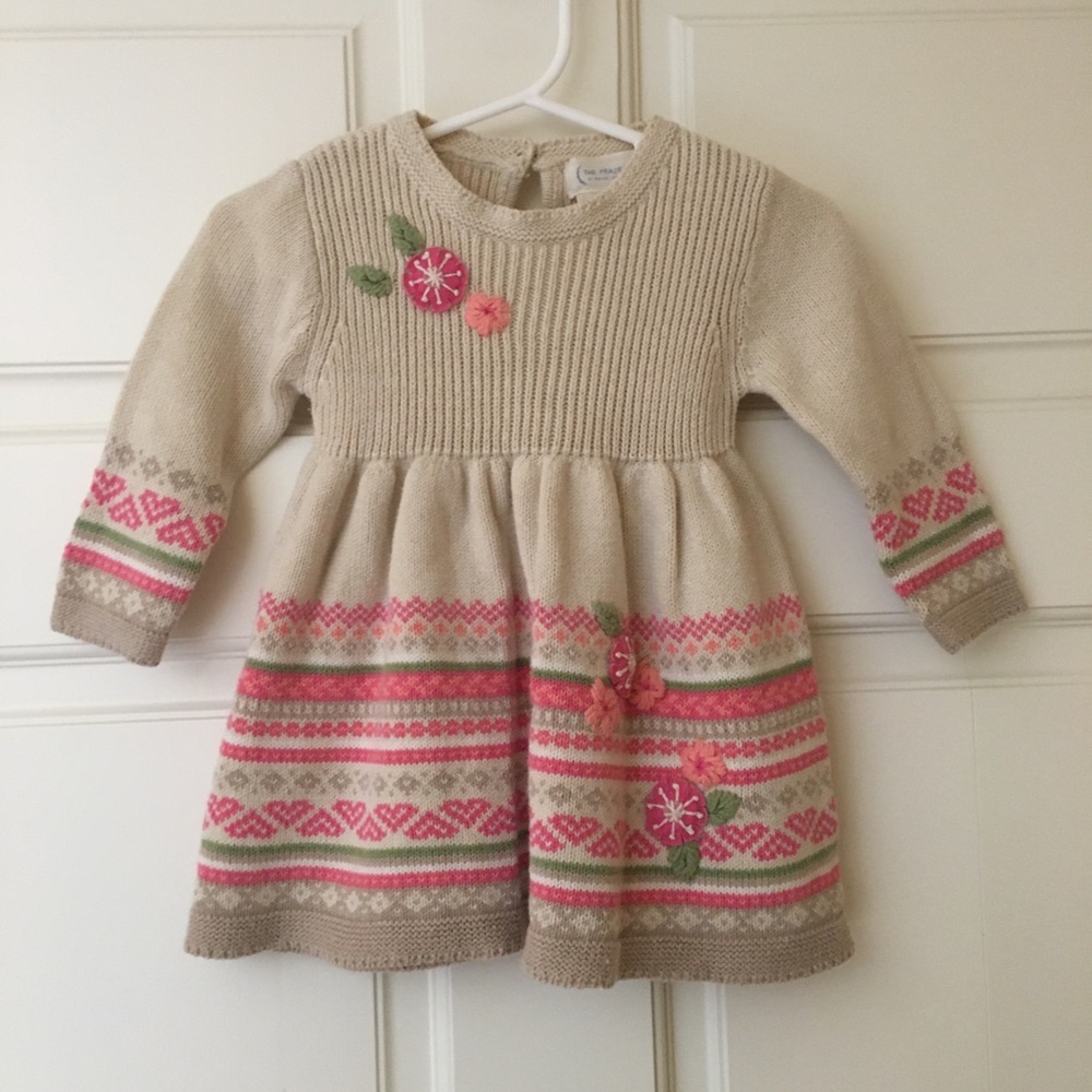 The Prairie (6-9M) by Rachel Ashwell Baby Sweater Dress Soft Knit Long Sleeves